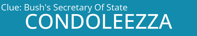 Bush's Secretary Of State