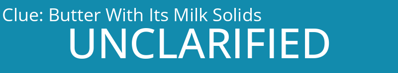 Butter With Its Milk Solids