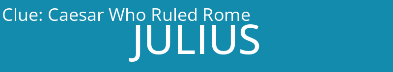 Caesar Who Ruled Rome