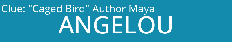 "Caged Bird" Author Maya