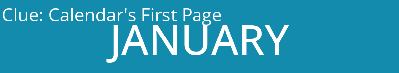 Calendar's First Page