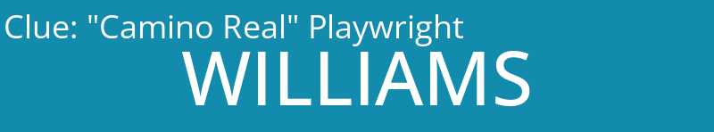 "Camino Real" Playwright