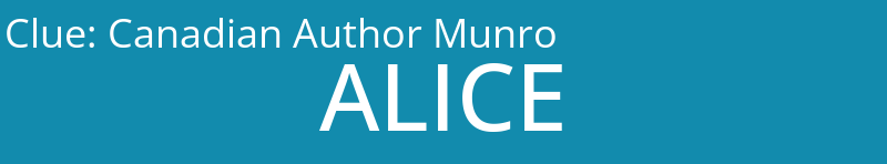 Canadian Author Munro