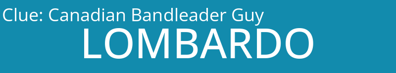 Canadian Bandleader Guy