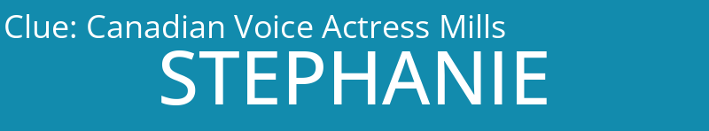 Canadian Voice Actress Mills