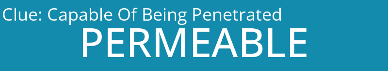 Capable Of Being Penetrated