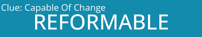 Capable Of Change