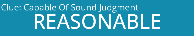 Capable Of Sound Judgment