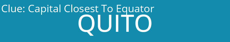 Capital Closest To Equator