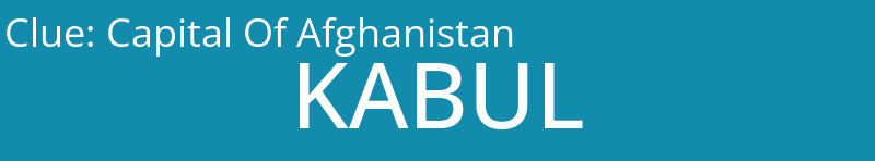 Capital Of Afghanistan