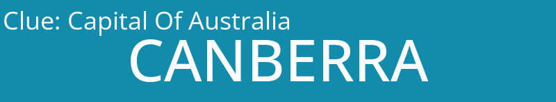 Capital Of Australia