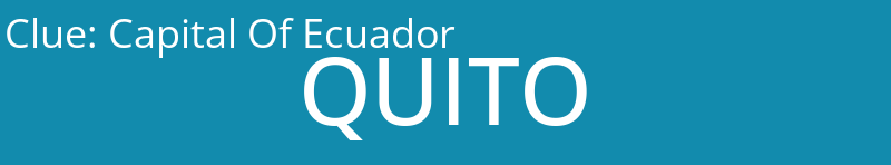 Capital Of Ecuador