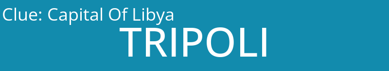 Capital Of Libya