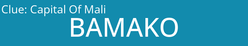 Capital Of Mali
