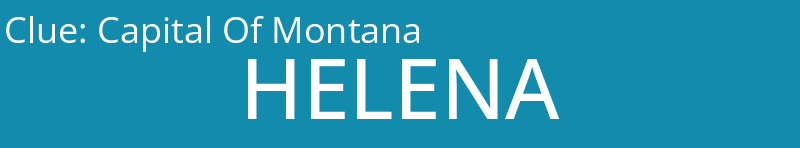 Capital Of Montana