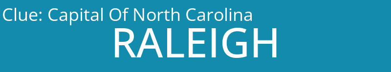 Capital Of North Carolina