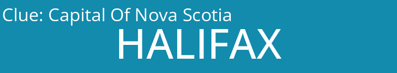 Capital Of Nova Scotia