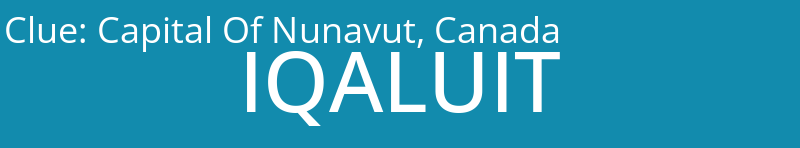 Capital Of Nunavut, Canada