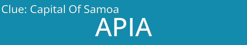 Capital Of Samoa