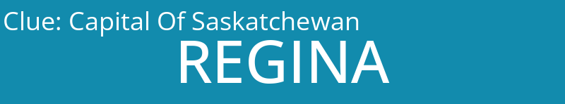 Capital Of Saskatchewan