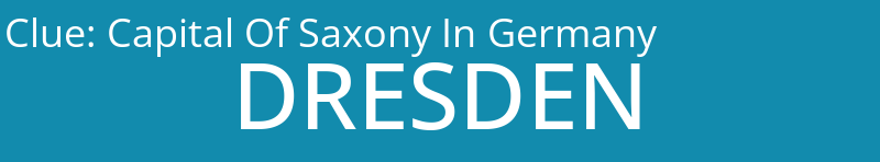 Capital Of Saxony In Germany