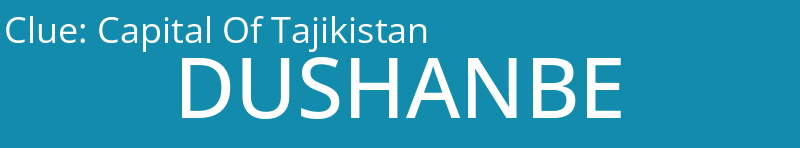 Capital Of Tajikistan
