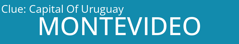 Capital Of Uruguay
