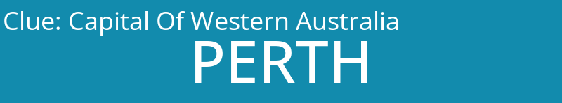 Capital Of Western Australia