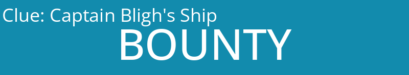 Captain Bligh's Ship