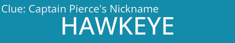 Captain Pierce's Nickname