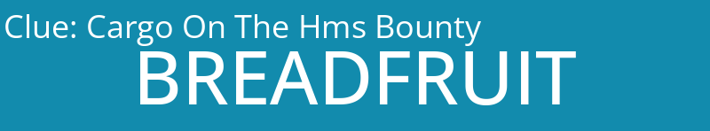 Cargo On The Hms Bounty