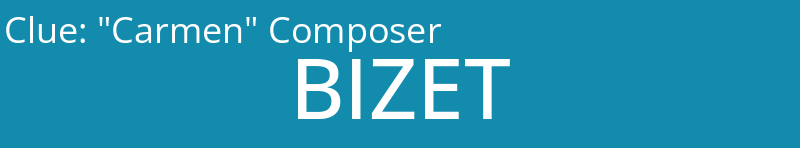 "Carmen" Composer
