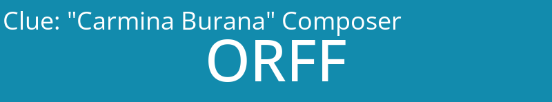 "Carmina Burana" Composer