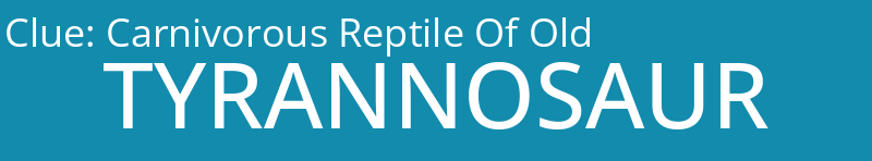 Carnivorous Reptile Of Old