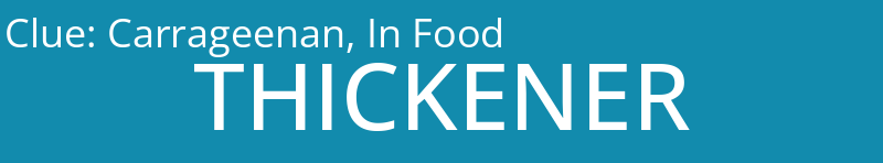 Carrageenan, In Food