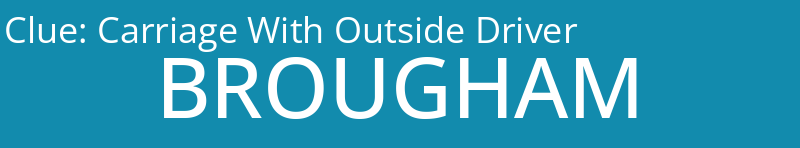 Carriage With Outside Driver