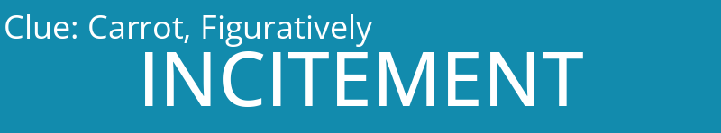 Carrot, Figuratively