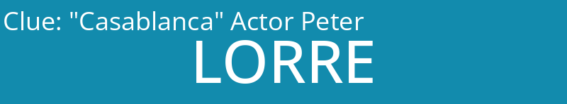 "Casablanca" Actor Peter