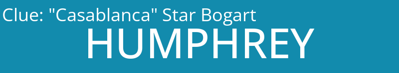 "Casablanca" Star Bogart