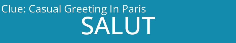 Casual Greeting In Paris