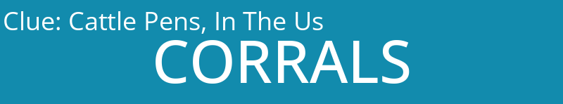 Cattle Pens, In The Us