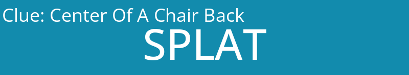 Center Of A Chair Back