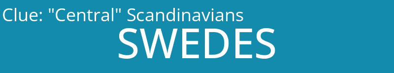 "Central" Scandinavians