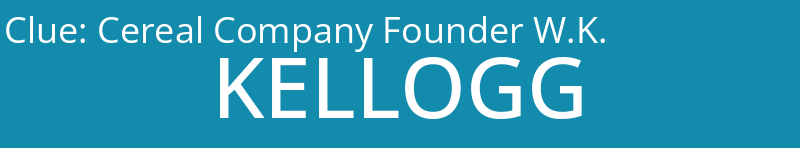 Cereal Company Founder W.K.