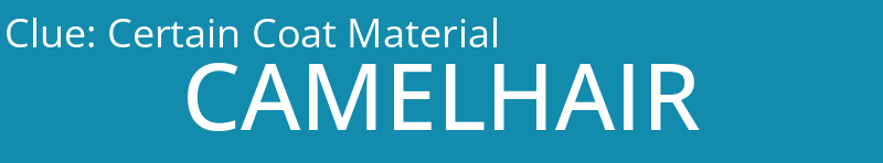 Certain Coat Material