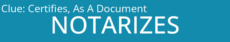 Certifies, As A Document