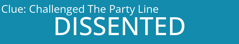 Challenged The Party Line