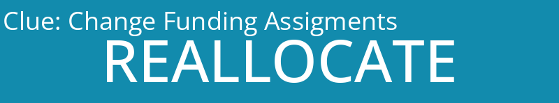 Change Funding Assigments