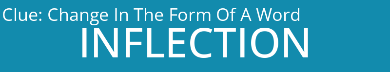 Change In The Form Of A Word
