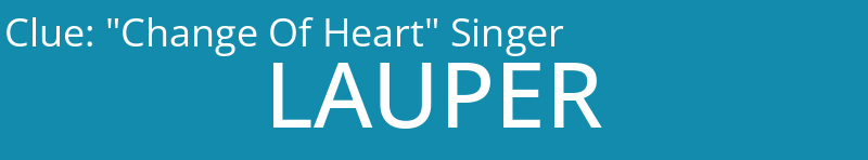 "Change Of Heart" Singer
